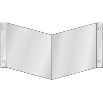 Hoffmann - Nasenschild Wandmontage für zwei Symbole klein, Typ: 01200