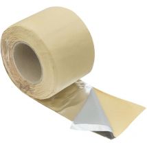 STI - Nastro adesivo in gomma Butilica e Alluminio impermeabile e sigillante aria acqua 100mm x 10mt per riparare fessure perdite o chiudere linee