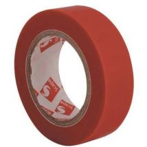 8rotoli Nastro Isolante Autoestinguente Mm. 25x25 Mt Col. Rosso