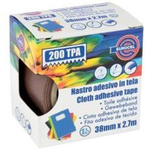 Nastro Adesivo Telato 200 Tpa Eurocel Marrone Mm 38 Ml 2,7 (4 Pezzi) Eurocel