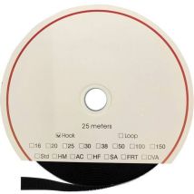 Fastech T0105099990225 Nastro A Strappo Per L'Incollaggio Su Acrilico Parte Rigida (l X L) 25000 Mm X 50 Mm Nero 25 M