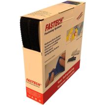 Fastech - B20-OMNI-999910 Nastro a strappo per raggruppare Lato morbido e lato rigido (l x l) 10 m x 20 mm Nero 10 m