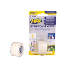 Nastro adesivo autovulcanizzante e ugello trasparente, 25mm x 3m