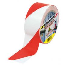 Syrom - Nastro adesivo segnaletico 50x33 bianco rosso