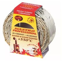 Nastro Isolante Best Fire "professional" In Tessuto Di Vetro Rivestito In Alluminio, 50 Mm X 3 Mt