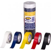Nastro isolante in pvc tape 5200, set di 10, 19mm x 10m
