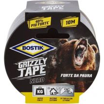 Nastro Telato Bostik Grizzly Tape Colre Nero per riparare, fissare, rinforzare