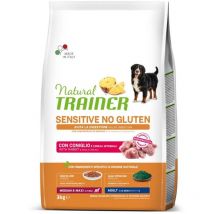 Cane - Natural Trainer Sensitive Adult Medium Maxi 3kg Coniglio No Gluten