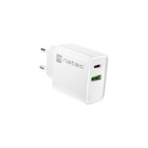Usb-ladegerät ribera usb-a+usb-c 20W pd weiss - Natec