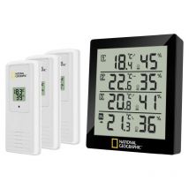 National Geographic - Thermo/hygromètre Noir - 4 résultats de mesure