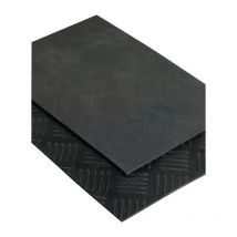 Moller - Natte à effet martelé l. 1,4 m l. 10 m épaisseur 3 mm noir nr/sbr