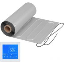 Warmon - Natte chauffante alu 150 W/m² avec Thermostat mcs 450 Tactile blanc - 4 m²
