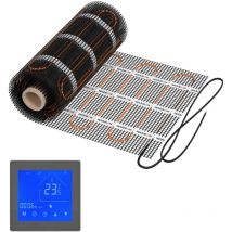 Warmon - Natte chauffante classic light 100 W/m² avec Thermostat mcs 450 Tactile noir - 10 m²