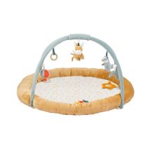 Tappeto Attività con Archi Felix e Leo – 90 x 90 cm – Poliestere e Cotone – Facile da Pulire – Certificato Vegan