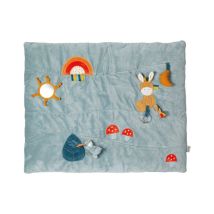 Tappeto Attività Felix e Leo – 80 x 100 cm – Imbottitura 4 cm – Lavabile a mano – Nattou