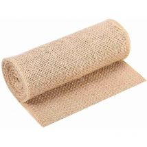 Ugreat - Natur hessischer Jute Sackleinen Satin Band Country Running Tisch Handwerk Stuhl Haus Hochzeit Party 15x200cm