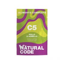 Complete per Gatti adulti da 70 gr C5 - Pollo e Agnello - Natural Code