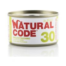Natural Code per Gatto da 85g 30 - Pollo e Tacchino