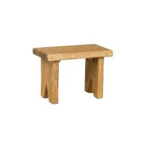 Biscottini - Natural finishing solid linden wood stool L28XD15XH20 cm made in Italy - wood