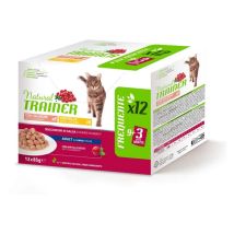 Gatto - Natural Trainer 12x85gr Salmone&pollo