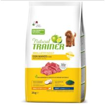 Natural Trainer Crocchette per Cani Small & Toy 2 kg – Ingredienti Naturali – Proteine 26,5% – Grassi 16,5%