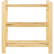Core Products - 3 Shelf Storage Unit - Cedar Timber - 800 x300 x 900 mm - Pre-Sanded