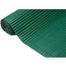 Nature - Canisse double face pvc vert - 1 x 3 m - 100% occultant - 1000 g/m² - Set de fixation
