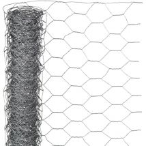 Sechseckgeflecht 1x10 m 25 mm Verzinkter Stahl Nature