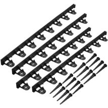 Rasenkanten mit Erdankern Schwarz Nature