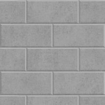 Stone tile wallpaper wall Profhome 343224 non-woven wallpaper slightly textured stone look matt grey 7.035 m2 (75 ft2) - grey