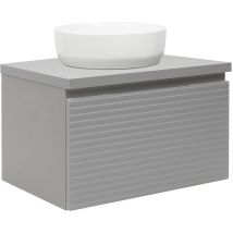 Naturel - Badezimmermöbel Unter Dem Waschbecken Natural Savona 98x43x44,8 Cm Mattgrau (savona100gmd)