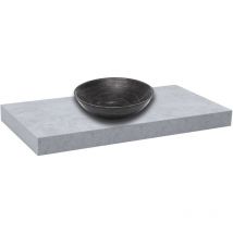 Naturel - Encimera de lavabo sin lavabo Dolce 120x8x50 cm, gris DO12050BE