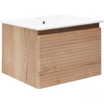 Naturel - Mobile bagno con lavabo Savona Natural 78x43x44,8 cm halifax oak matt (SAVONA80DH)