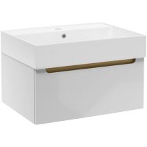 Naturel Mobile bagno Natural Stilla 60x30x45 cm bianco con lavabo (STILLAD06007U2)