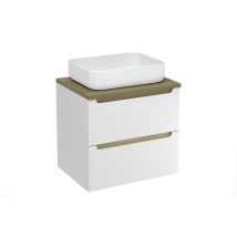 Naturel - Mobile Bagno Natural Stilla 60x60x45 Cm Bianco (stillad06056dbk)