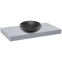 Mobiletto Dolce 80x8x50 cm, cemento opaco (DO8050BE) - Naturel