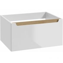 Naturel - Zusätzliches Badezimmermöbel Stilla 60x30x45 cm weiß (STILLAB06003)