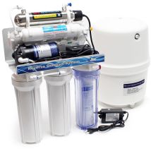 Naturewater - Impianto osmosi inversa a 6 stadi 180 l/giorno con chiarificatore uv e pompa di spinta