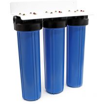 Naturewater NW-BRL03 Filtre à eau potable à 3 étapes – 570 x 225 x 680 mm – 32,89 mm (1") – 720 l/h – avec Filtre à sédiments et bloc de charbon