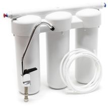 Naturewater - Nw-prg03 3 Stufen Wasserfilter, 5 Μ, Ø60 Mm Pp Kartusche, Untertischfilter Wandhalterung, Filterschlüssel, Sedimentfilter 
