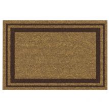 Naturkokusmatte 40x60cm, 15 Mm Dicke, Braune Kante - Idmat