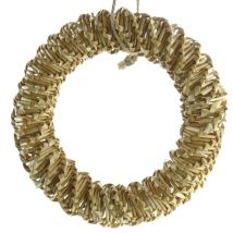 Kaemingk Ornamentanhänger Strohring Natur Ø 14 Cm
