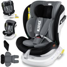 Siège auto pour bébé Siège auto pour enfant Isofix Top Tether pivotant à 360° Groupe 0/1/2/3 dès la naissance 0-36kg Avec toit pare-soleil Protection