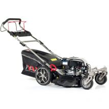 NAC - Cortacésped autopropulsado a gasolina 163cc NAX3000S Nax, motor Briggs & Stratton, sistema 4 en 1, ruedas giratorias, altura ajustable,