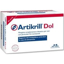 Artikrill Dol Integratore Alimentare per Cani - 60 Perle - Omega-3, Glucosamina, Condroitina