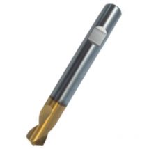 PTG - NC-Anbohrer HSS-Co 120 Grad TIN-beschichtet mit Weldonschaft 6,0 mm 140/20 lang