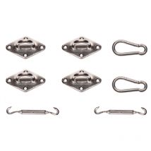 Nc Set di fissaggio per paravento quadrato per esterni