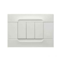 Nea kadra placca 3 posti colore bianca helsinki 10803.b