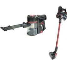 Necchi - Nh9205 Aspirapolvere Senza Filo Nero, Rosso Senza Sacchetto