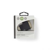 Nedis - Adaptateur hdmi hdmi entrée / hdmi Femelle hdmi Femelle / Sortie hdmi Plaqué or Droit Aluminium Gris bronze 1 pc Sachet avec Fenetre